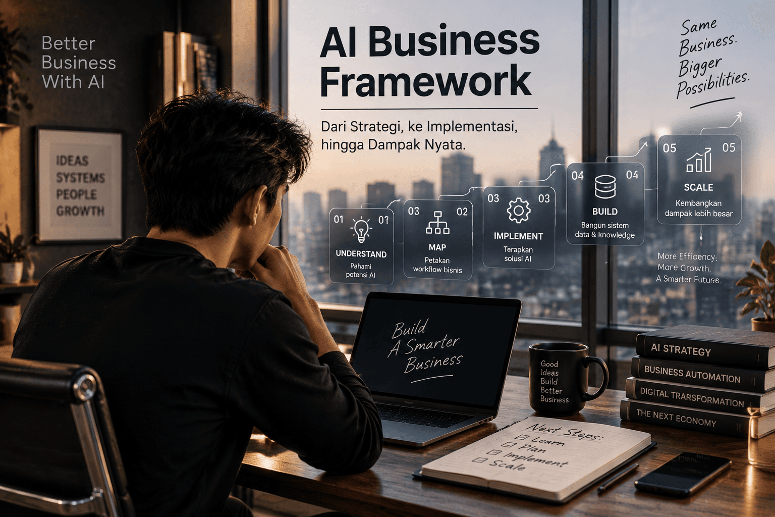 AI Business Framework: Panduan Lengkap Membangun Bisnis yang Siap Menggunakan Artificial Intelligence