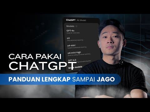 STOP Pakai ChatGPT NGASAL! Rahasia Maksimalkan Model GPT Biar Kerjaan Kamu Selesai 10x  Lebih Cepat